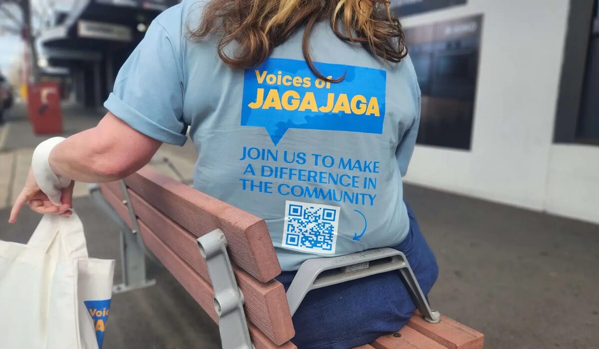 Community gathering at Voices of Jagajaga